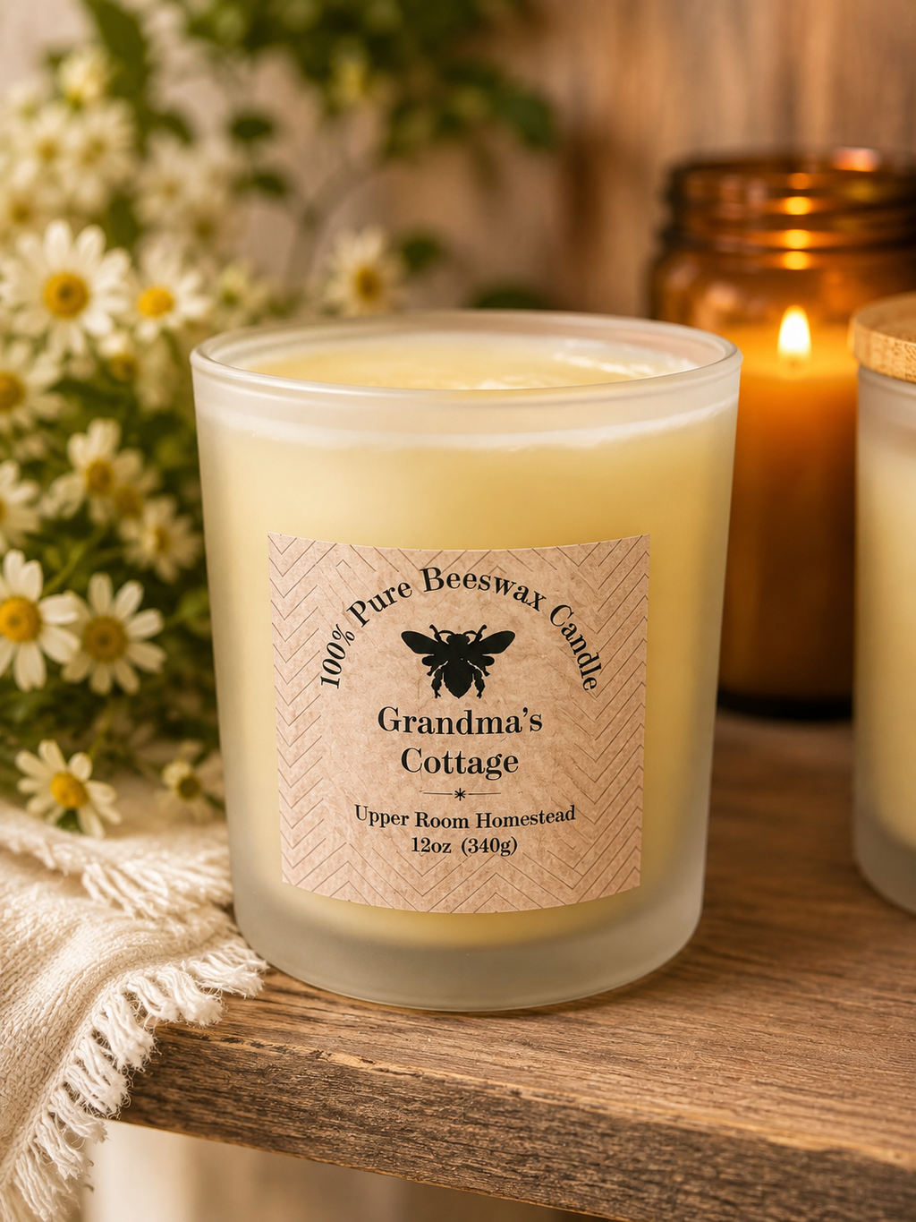 Grandma's Beeswax Candle